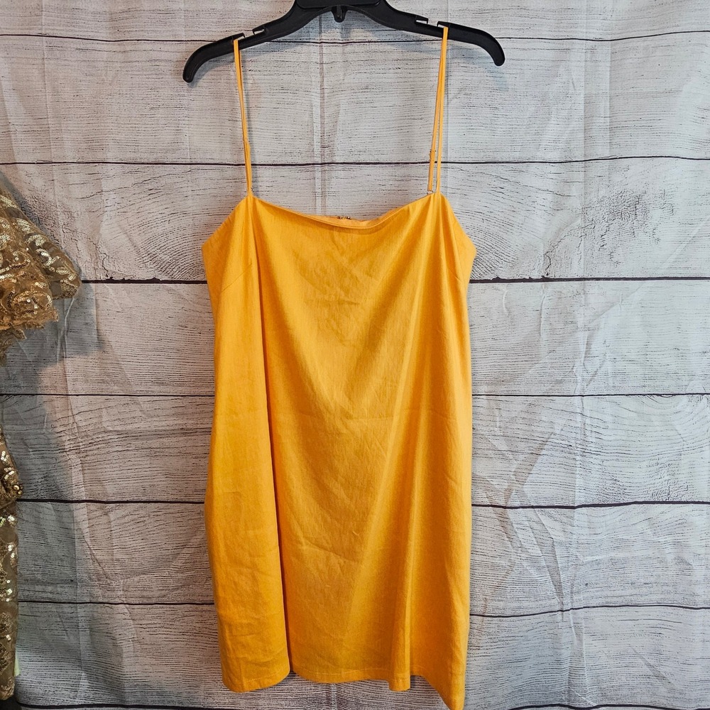 Gianni Bini Sedona Size XL  Kourtney Linen Blend‎ Dress in Apricot NWT 1427